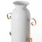 Uniquewise Decorative White Metal Floor Vase With 2 Gold Handles for Entryway, Living Room or Dining Room QI004444 - alternate 6